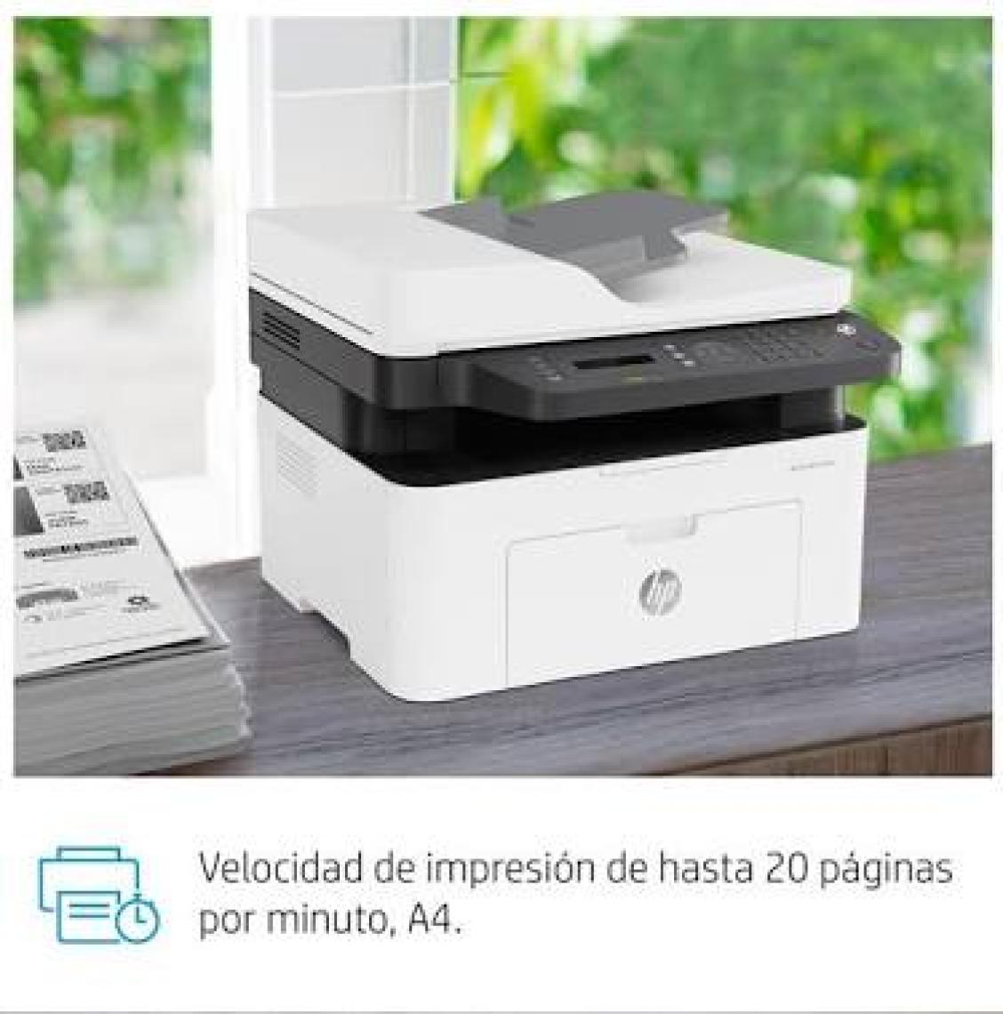 HP Laser MFP 137fnw, Baskı, Fotokopi, Tarama, Faks, Dakikada 20 sayfaya kadar siyah beyaz, 128 MB Ram, 4ZB84A