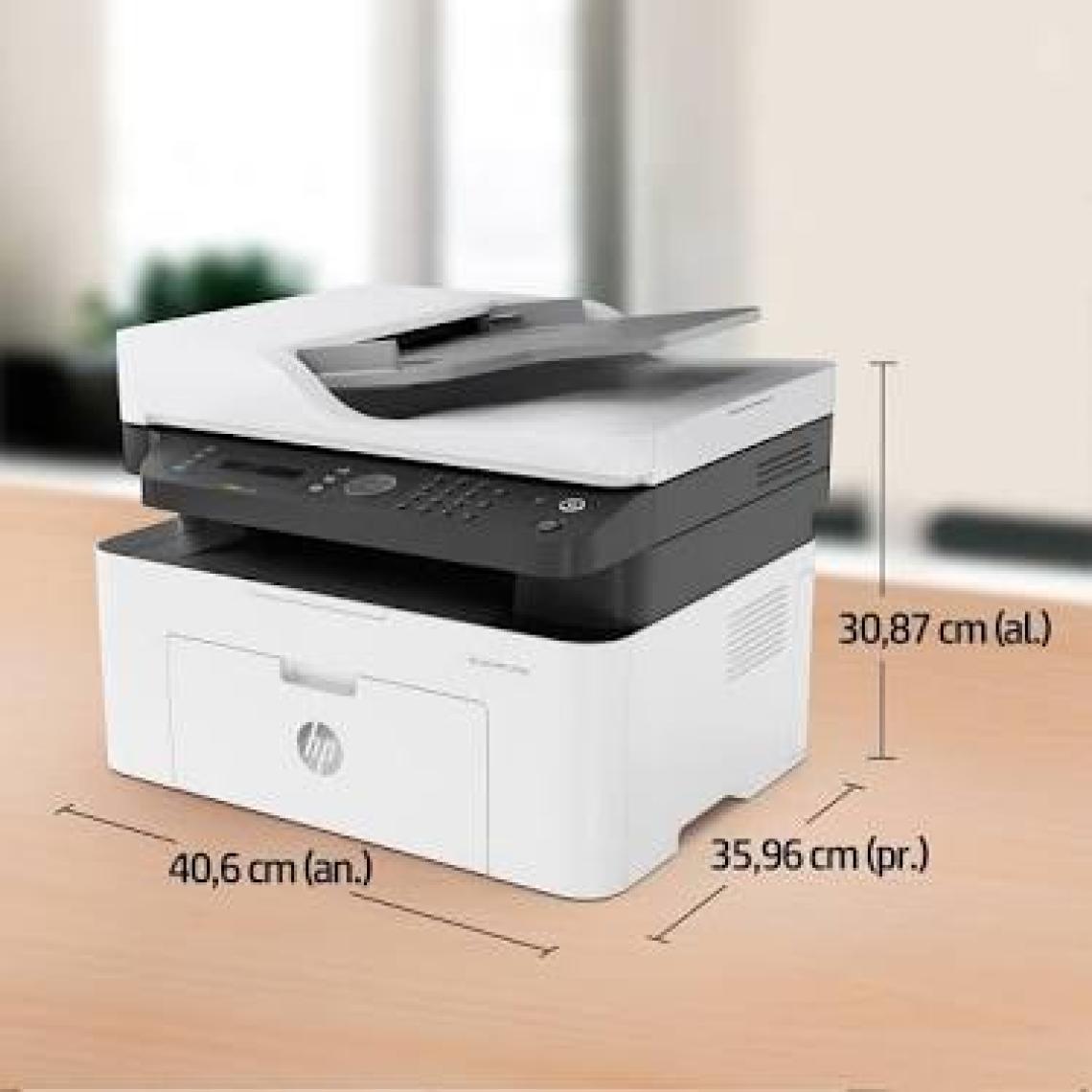 HP Laser MFP 137fnw, Baskı, Fotokopi, Tarama, Faks, Dakikada 20 sayfaya kadar siyah beyaz, 128 MB Ram, 4ZB84A