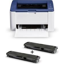 Xerox Phaser 3020 Wi-Fi Mono Lazer Yazıcı + 1 Adet Yedek Pluscopy Toner Hediyeli
