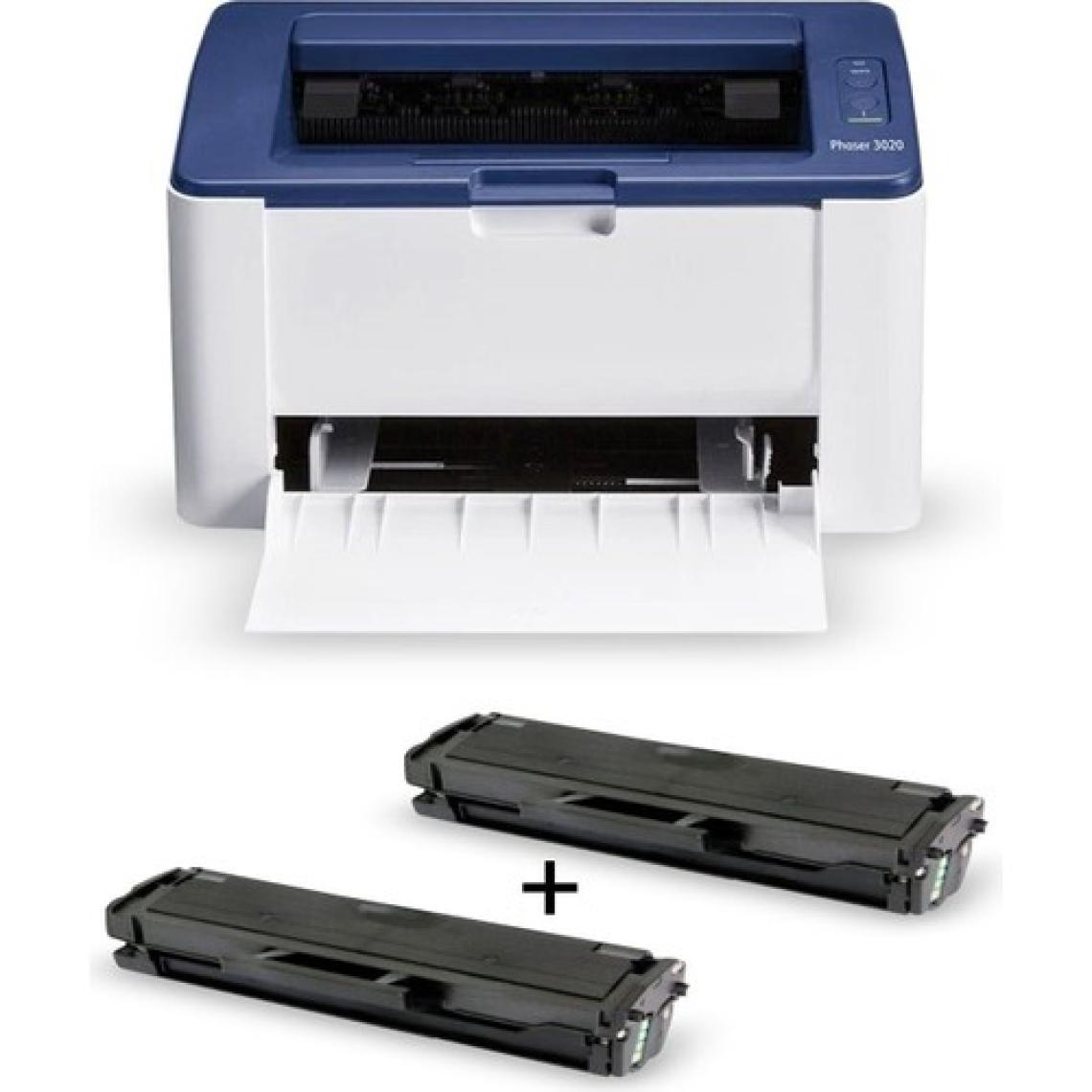 Xerox Phaser 3020 Wi-Fi Mono Lazer Yazıcı + 1 Adet Yedek Pluscopy Toner Hediyeli