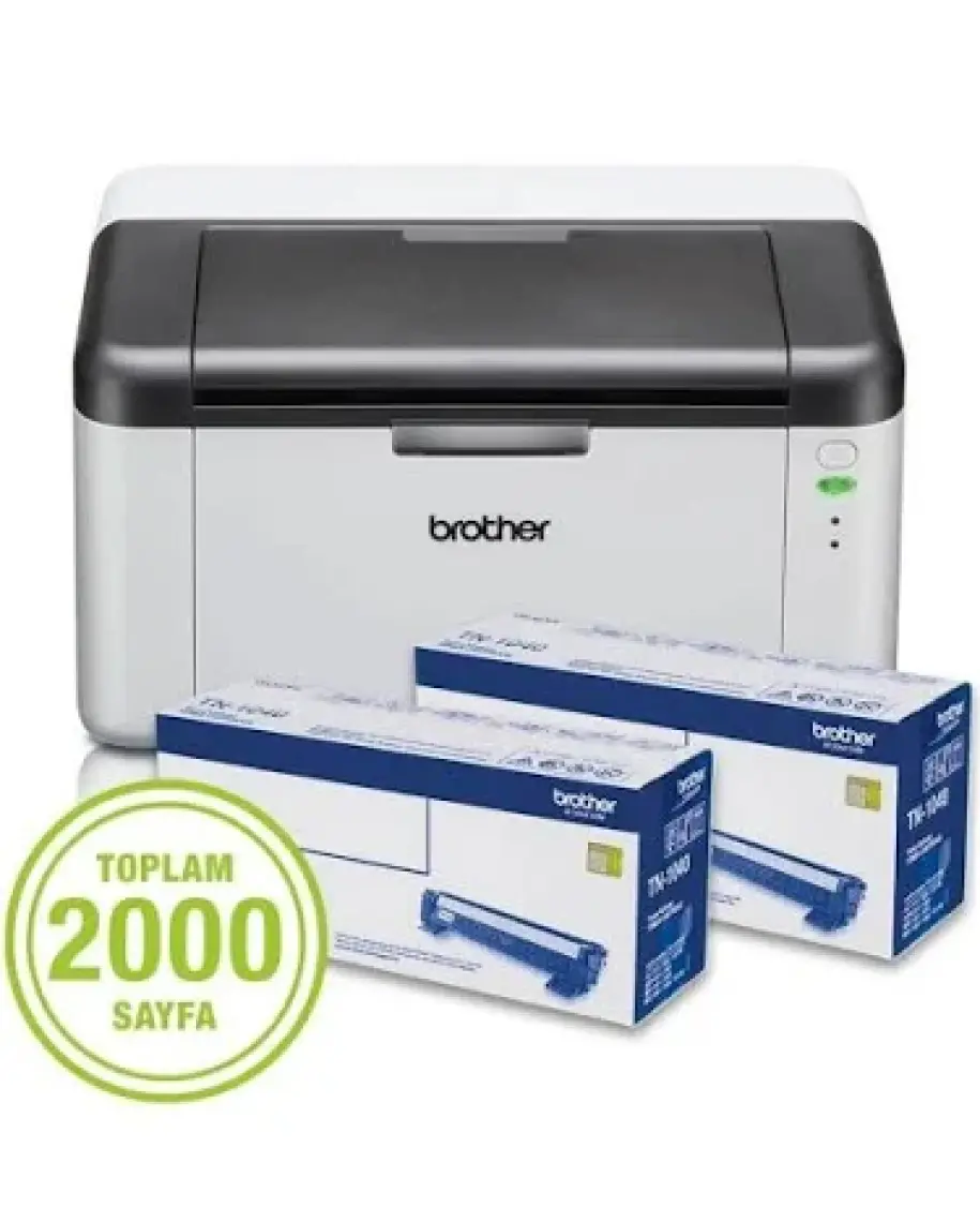 Brother HL-1211W Wi-Fi Laser Yazıcı (Tam Dolu Pluscopy Toner)