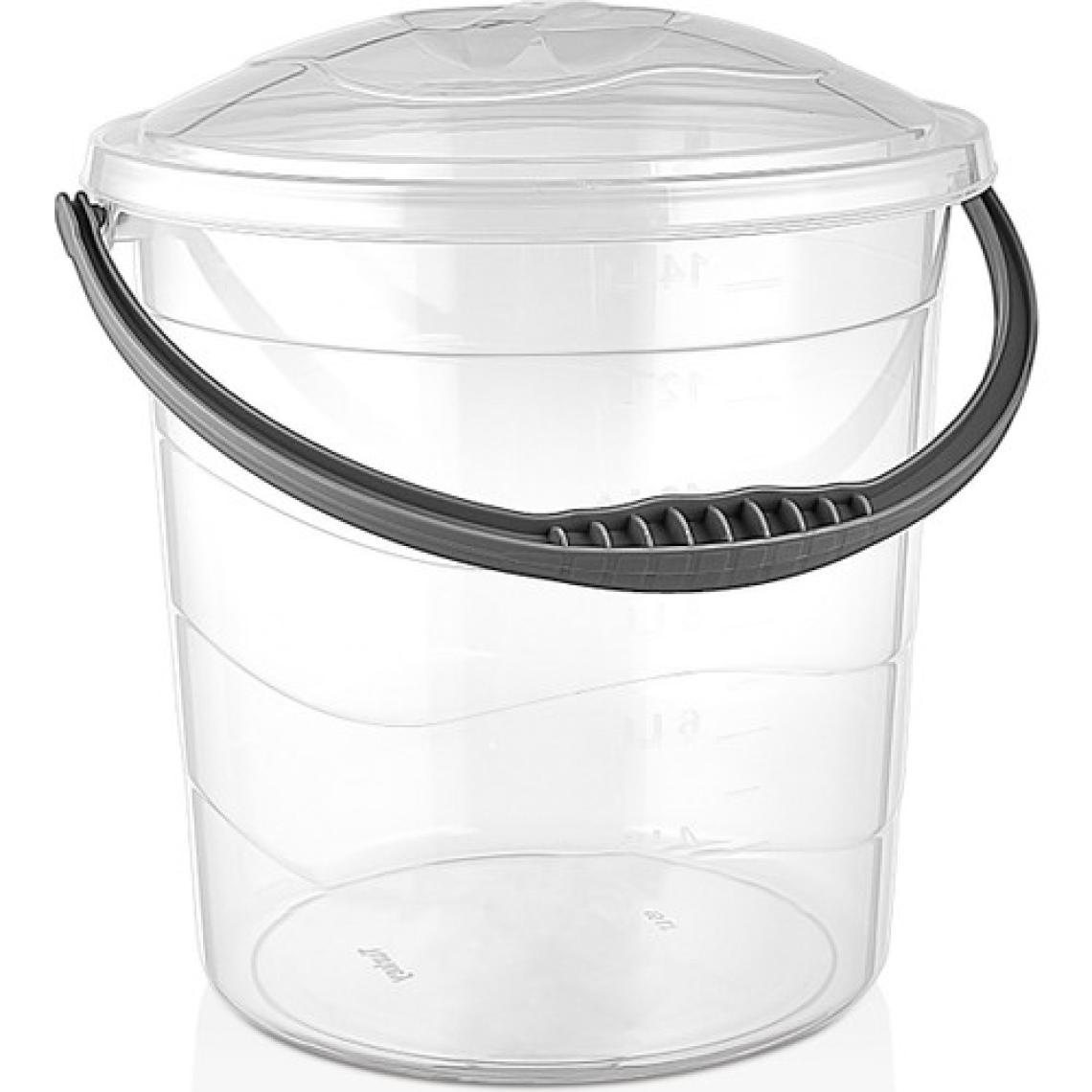 Sev Plastik 4 No Şeffaf Kapaklı Su Kovası 15 Lt