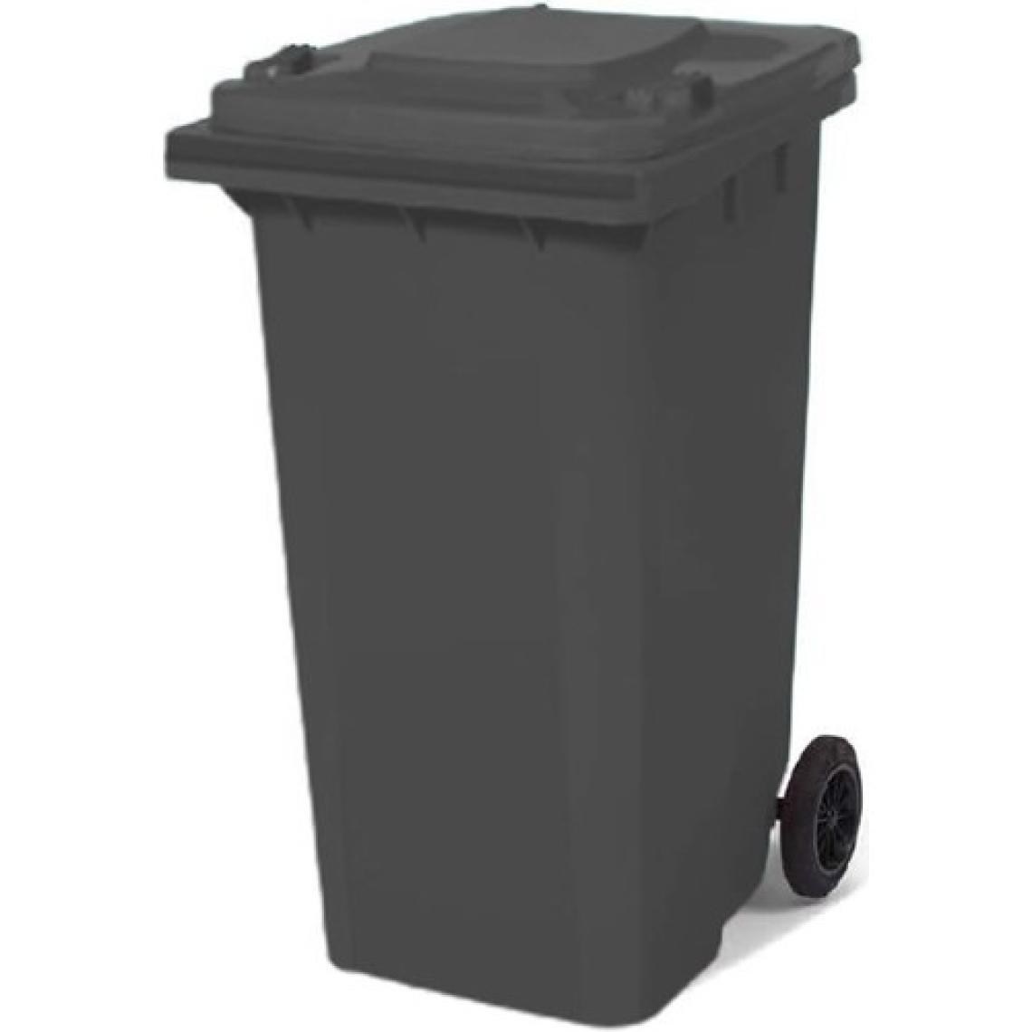 Nemkar Tekerlekli Plastik Çöp Konteyneri 120 Lt Antresit Gri