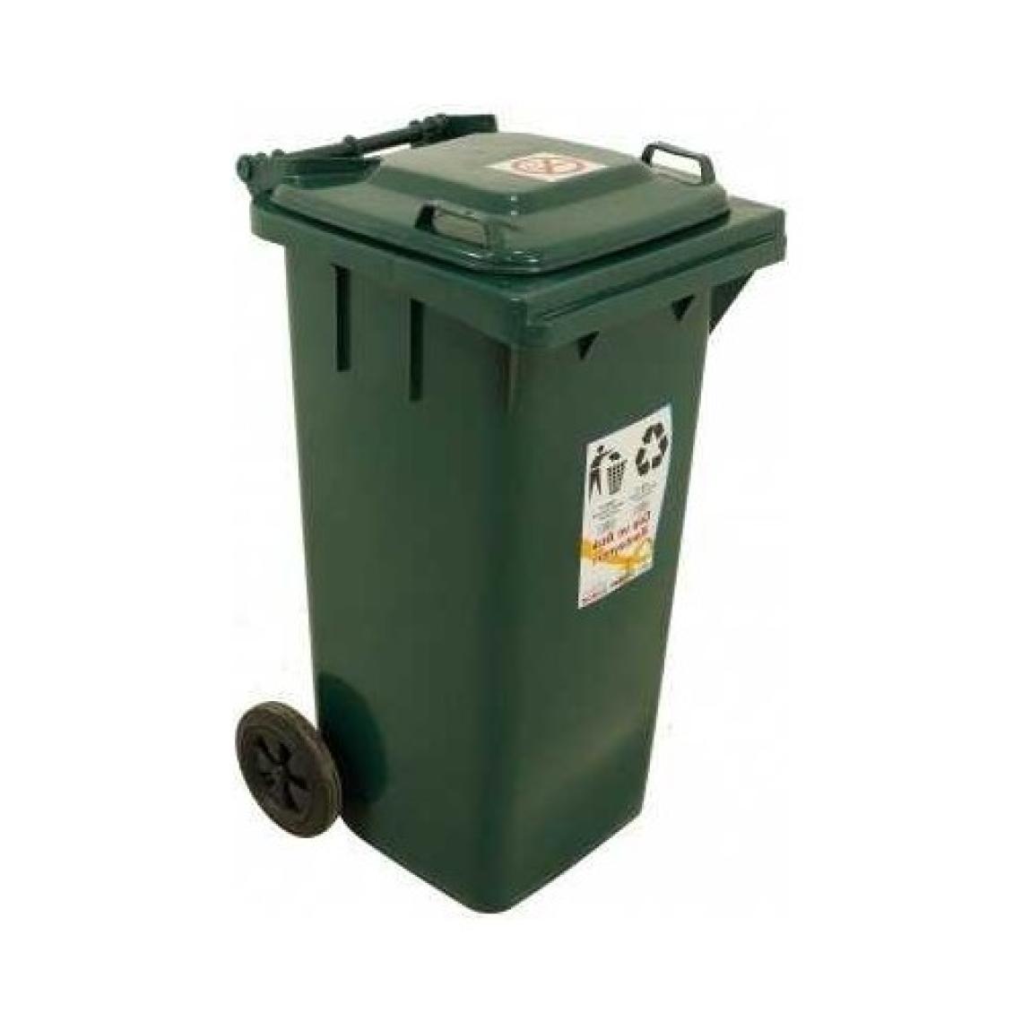 Sağlam Plastik Çöp ve Atık Konteyneri 120 Lt Tekerlekli Eko