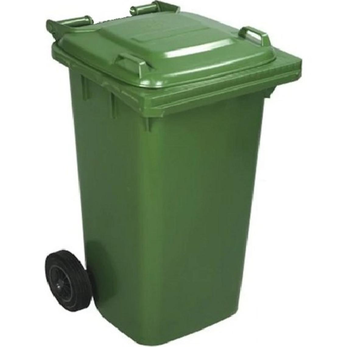 Safell Plastik Çöp Konteyneri 240 Litre Konteyner - A+ Isıya Karşı Dayanıklı Malzeme - Yeşil