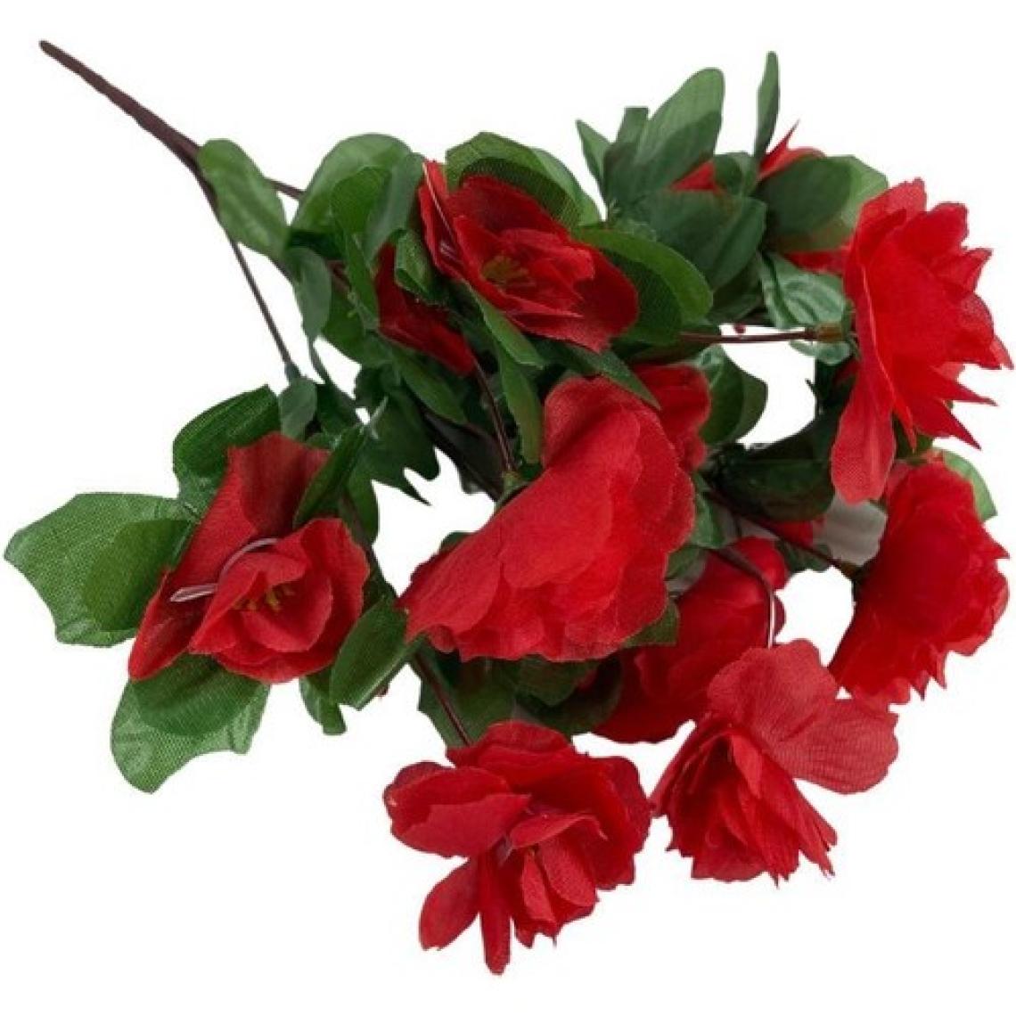 Nettenevime Yapay Çiçek Kırmızı Açelya Demeti 7 Dallı 33*20CM