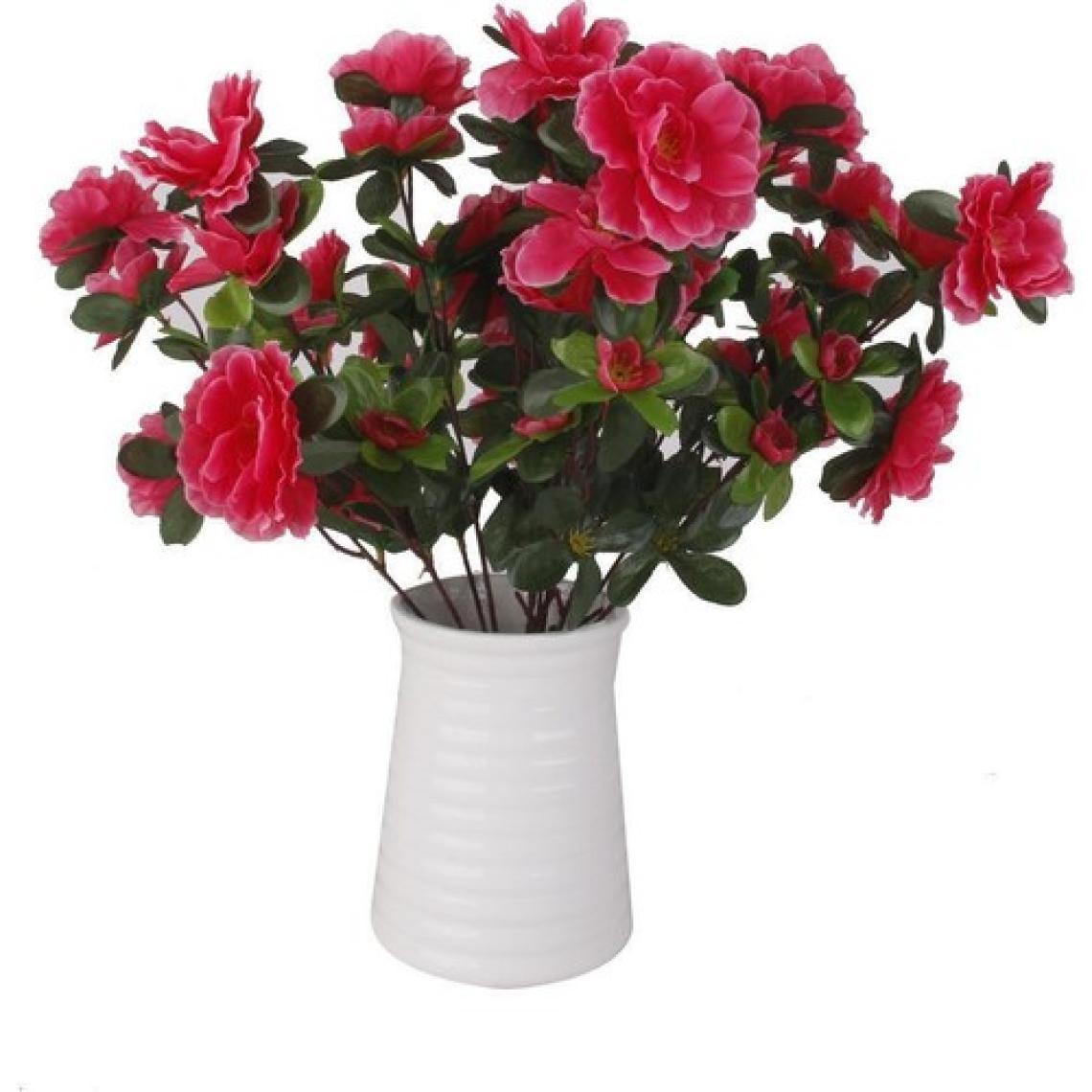 Nettenevime Yapay Çiçek Kırmızı Açelya Demeti 7 Dallı 33*20CM