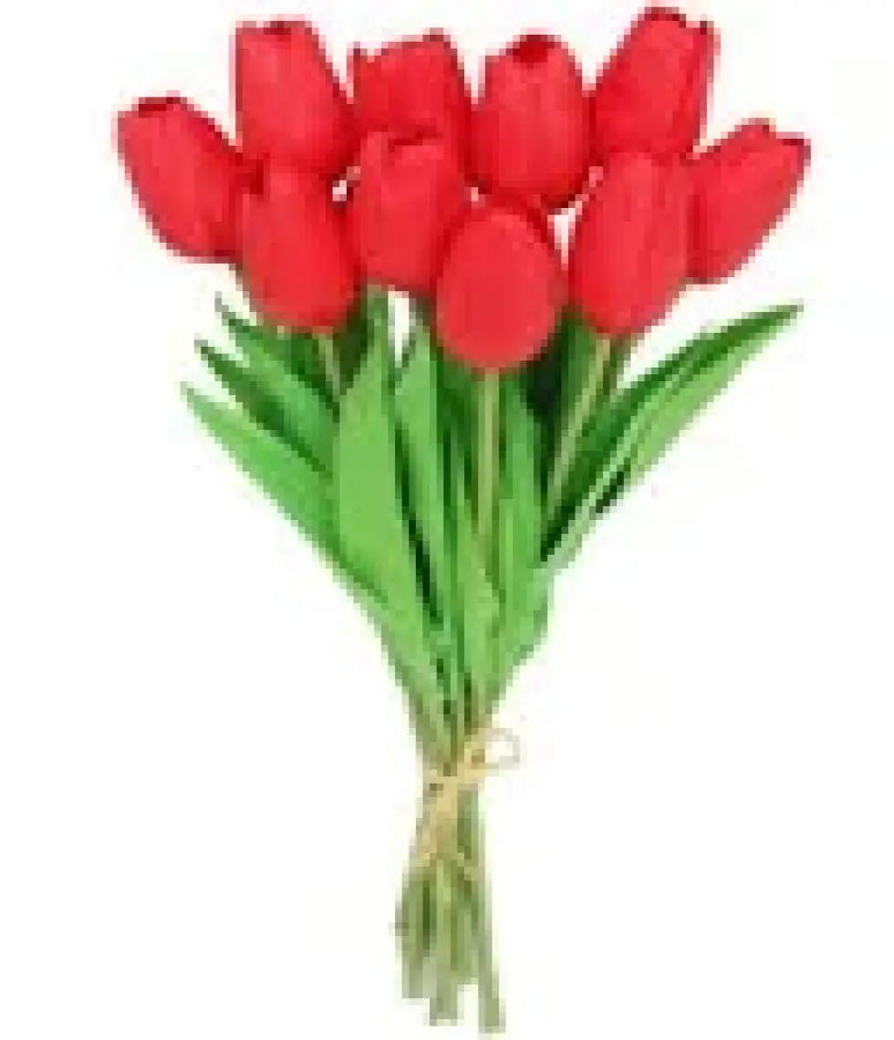 Objevi Dekoratif Yapay Lale - Kırmızı