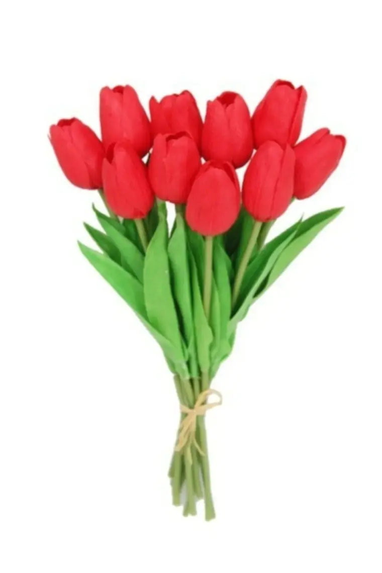 Objevi Dekoratif Yapay Lale - Kırmızı