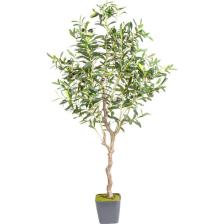 Herdekora Saksıda Yapay Zeytin Ağacı 918 Yaprak Yeşil 120 Cm.