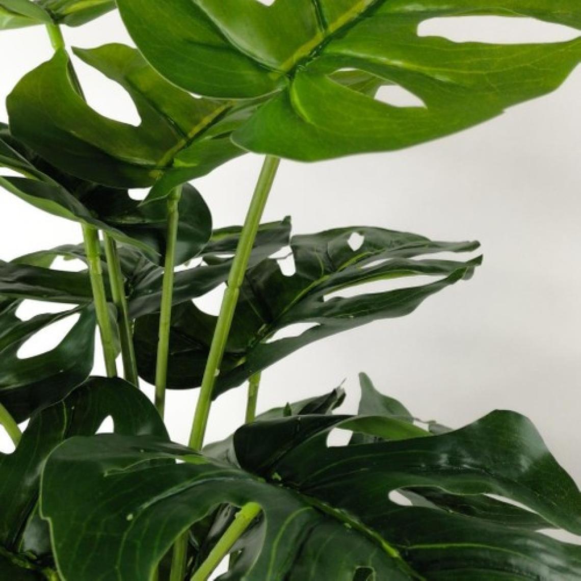 Nettenevime Yapay Ağaç Salon Bitkisi Monstera 70 cm 18 Yaprak Antrasit Saksıda