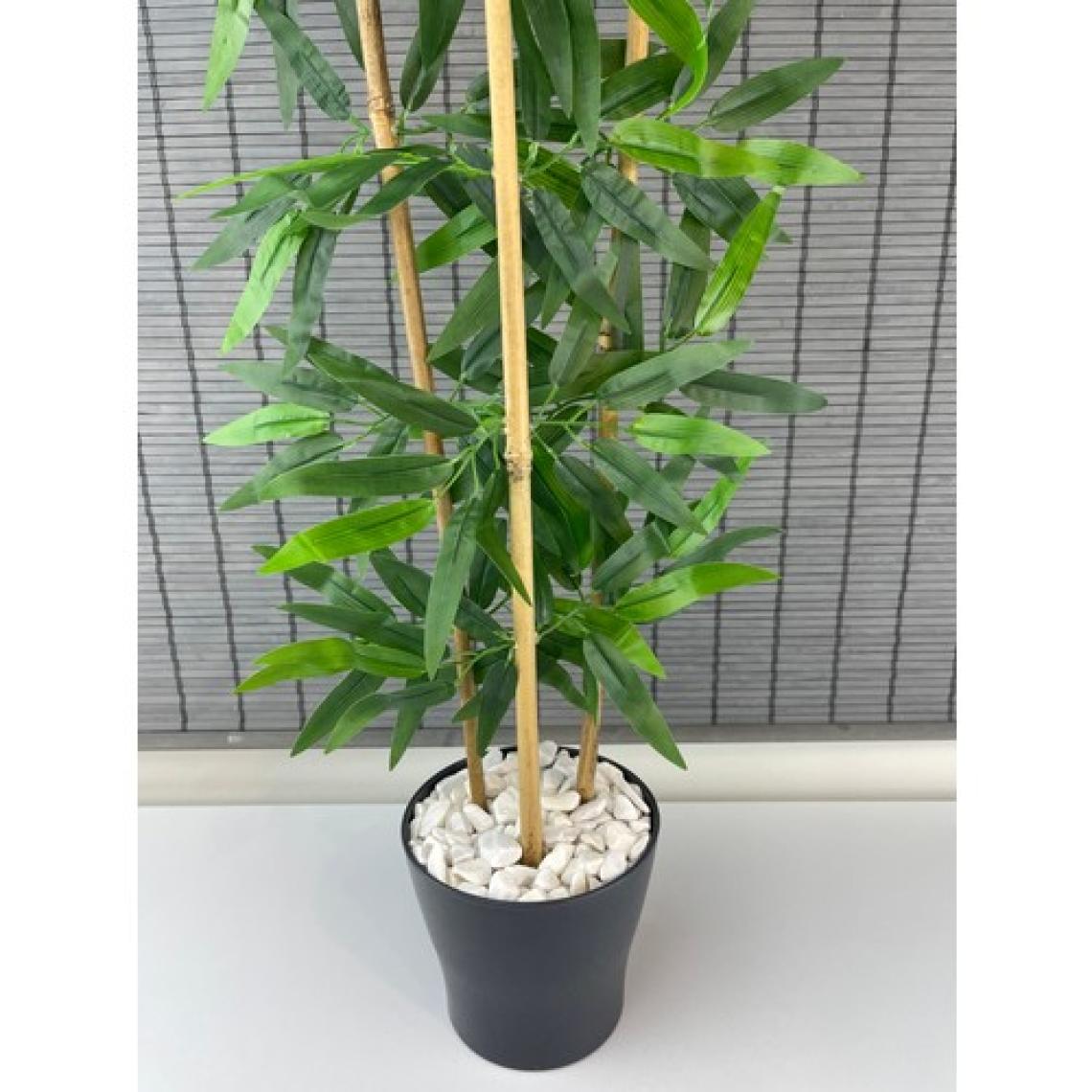Bahçem Dekoratif Yapay Yapraklı 3 Gövde Bambu Ağacı 110CM Yeni Ürün