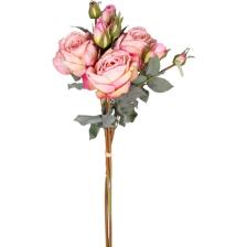 Herdekora Yapay Gül Demeti 3 Dallı Açık Pembe 60 Cm.