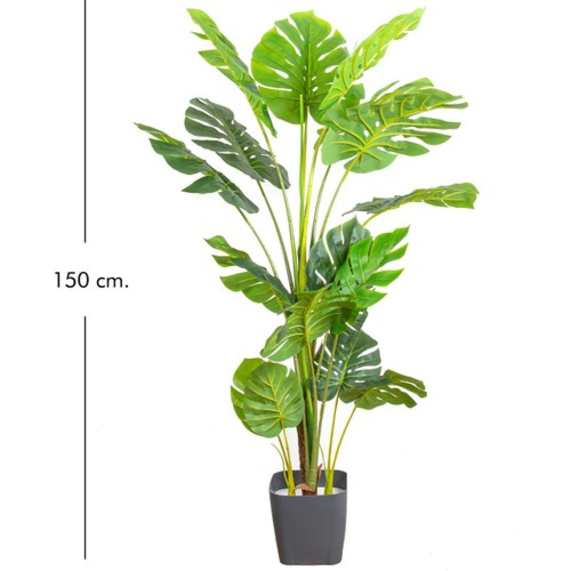 Herdekora Yapay Deve Tabanı Ağacı (Monstera Ağacı) Gerçek Dokulu 16 Yapraklı 15