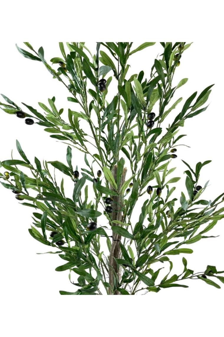 Refox Yapay Zeytin Ağacı 190cm 2 Gövdeli Çalılı Doğal Gerçek Görünümlü Yapay Ağaç