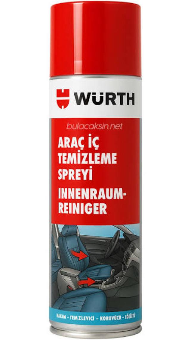 Würth Araç İçi Köpük Temizleme Spreyi 500 Ml. Made in EU
