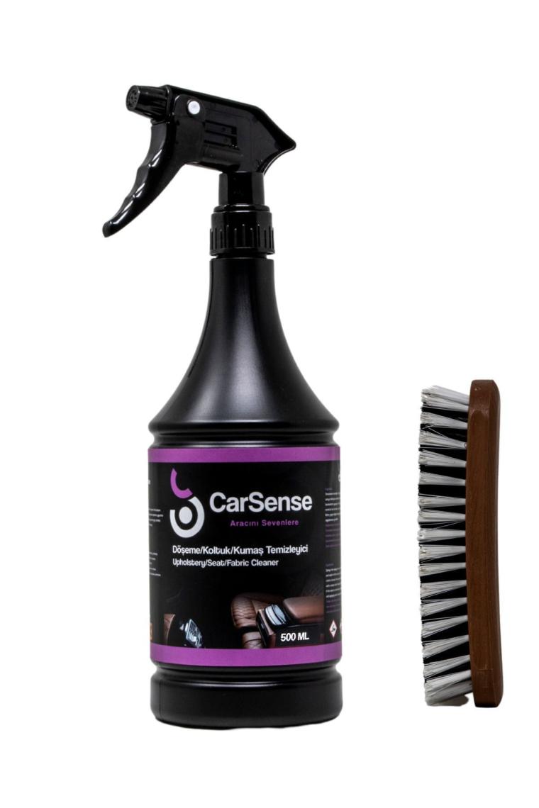 Carsense Döşeme Temizleyici Araba Koltuk Temizleme ve Leke Çıkarıcı 500 ml + Döşeme Fırçası Hediyeli