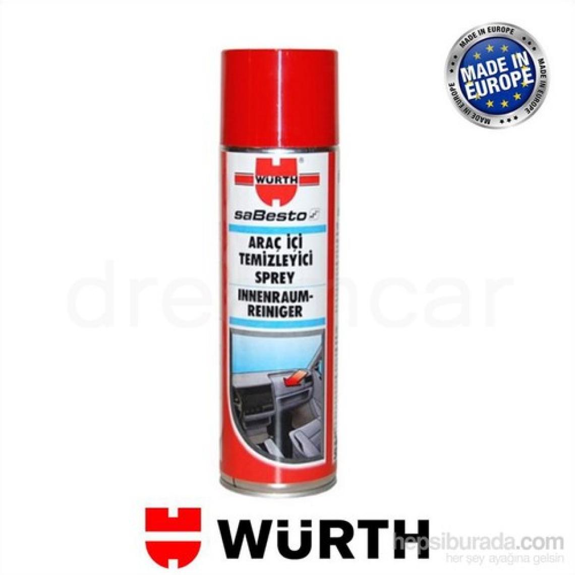 Würth Araç İçi Köpük Temizleme Spreyi 500 Ml. Made in EU
