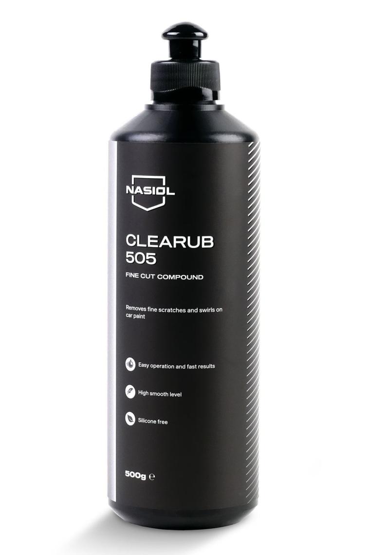 Nasiol Clearub 505 Hafif Çizik Giderici Polisaj Pastası-Pasta Cila-500gr-Silikonsuz Boya Parlatıcı