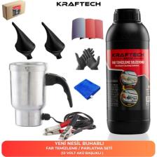 Kraftech Buharlı Far Temizleme Far Parlatma Seti 12 Volt