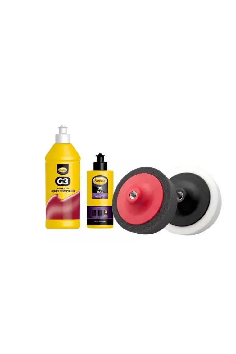 Farecla G3 Pasta 500ML + G3 Wax Cila 250ML (2 Adet Sünger - 1 Adet Ci̇la - 1 Adet Pasta)