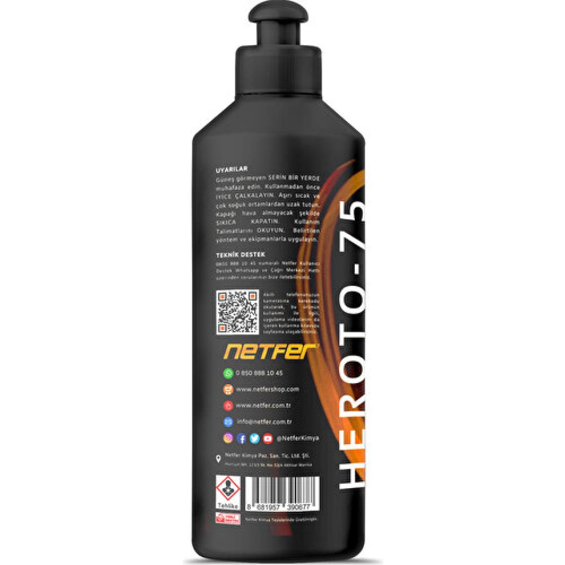 Netfer Heroto-75 Kılcal Çizik Giderici İnce Pasta - 500 mL