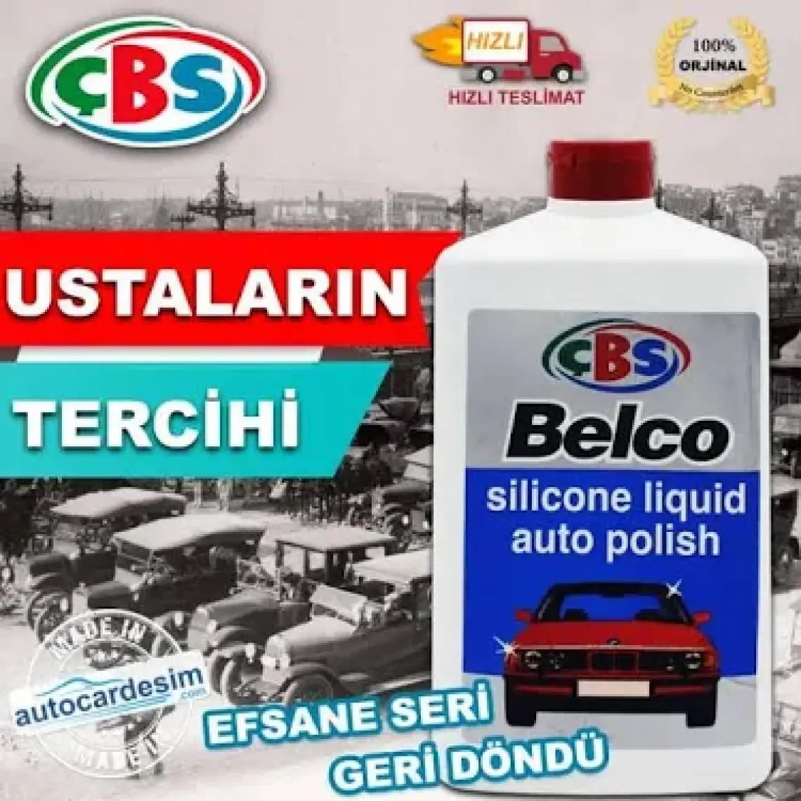 Belco Silikonlu Oto Cila 1 Litre