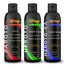 3'lü Orta Kalın Pasta Cila Set - 3x100 ml