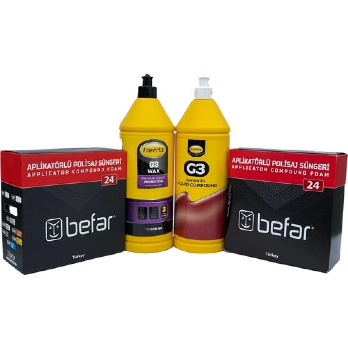 Farecla G3 Cila 1l+ G3 Pasta 1l+ Befar Pasta+ Cila Süngeri