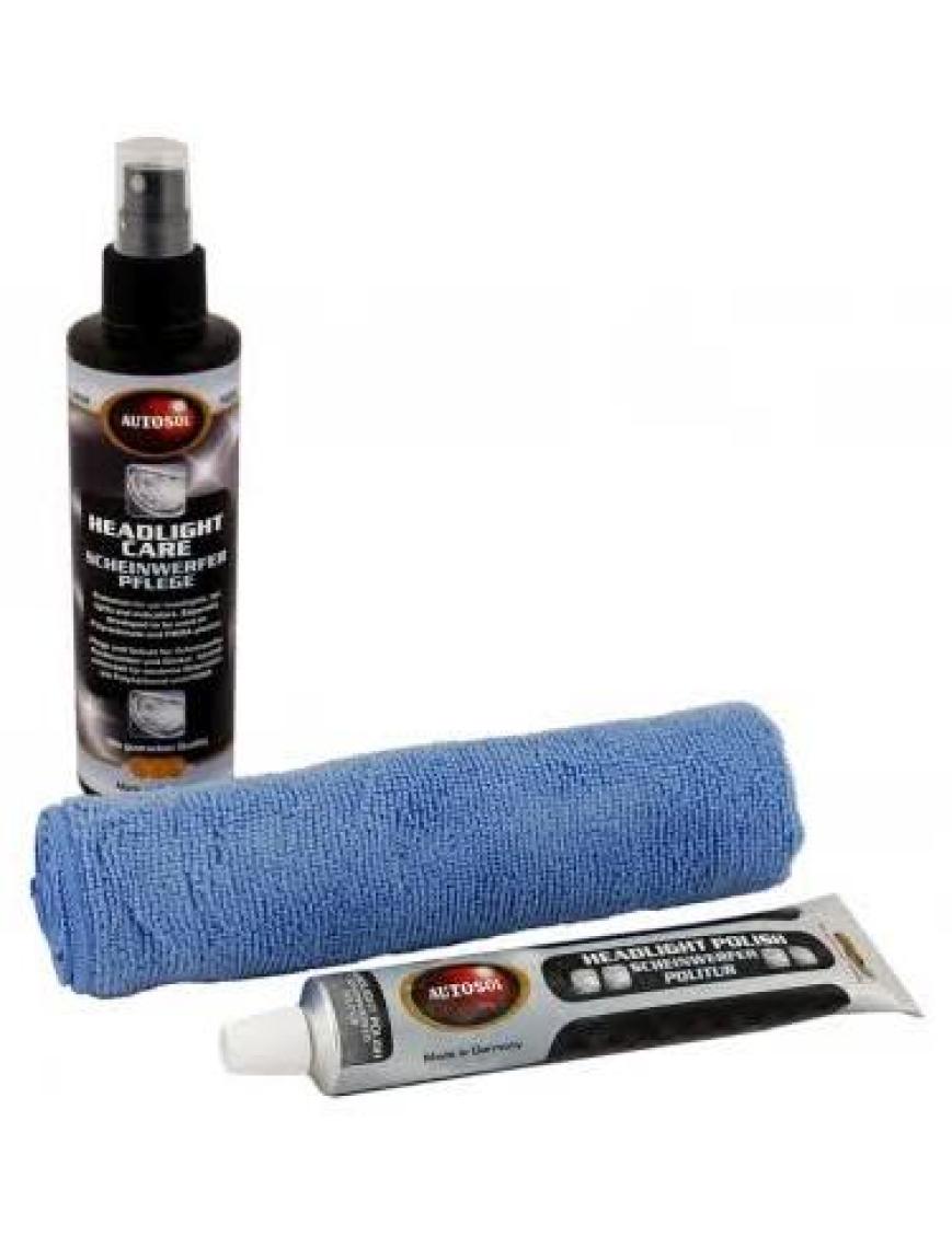 Autosol Far – Stop & Sinyal Lambası Yenileme Parlatma ve Koruma Seti