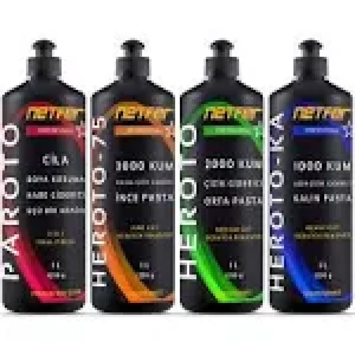 Netfer 4'lü Çizik Giderici Pasta Cila Set - 4x1 L