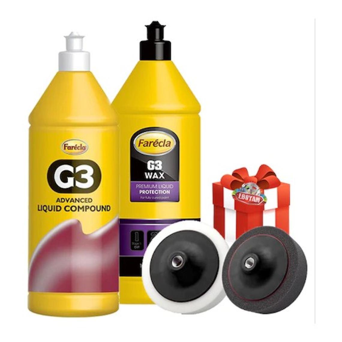 Farecla G3 Pasta 1 Litre + G3 Wax Cila 1 Litre+Sünger