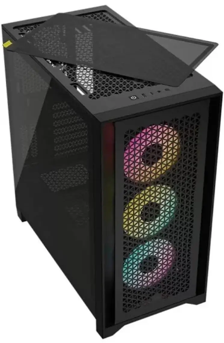 Corsaır Icue 4000D Af RM850E 850W 80PLUS 3XSP120 Rgb Elite Fanlı Mid-Tower Gaming Siyah Kasa