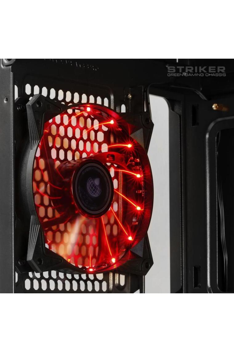 Green Strıker Midtower 3X120MM Fan Siyah Bilgisayar Kasası 6X120MM Fan Desteği (Psuyok)