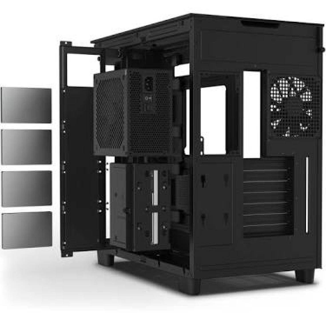 Nzxt H Series H9 Elite Edition CM-H91EB-01 Temperli Cam Siyah Mid Tower Gaming (Oyuncu) Kasa
