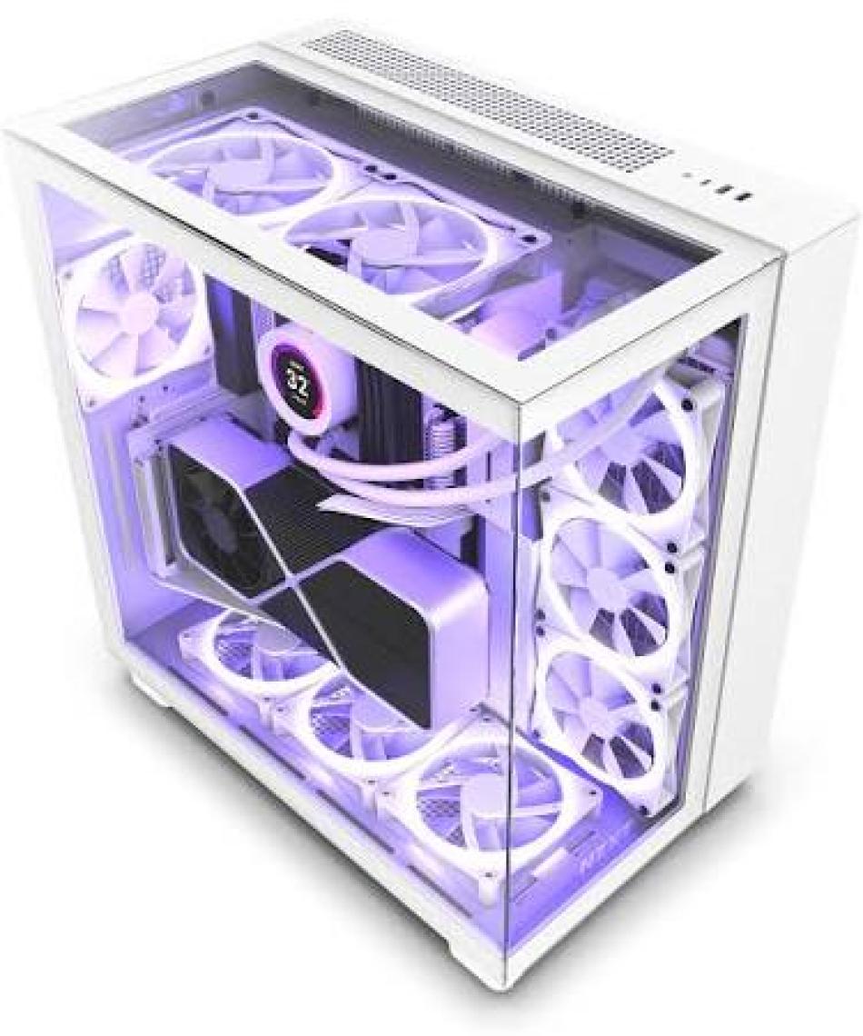 Nzxt H Series H9 Elite Edition CM-H91EB-01 Temperli Cam Siyah Mid Tower Gaming (Oyuncu) Kasa