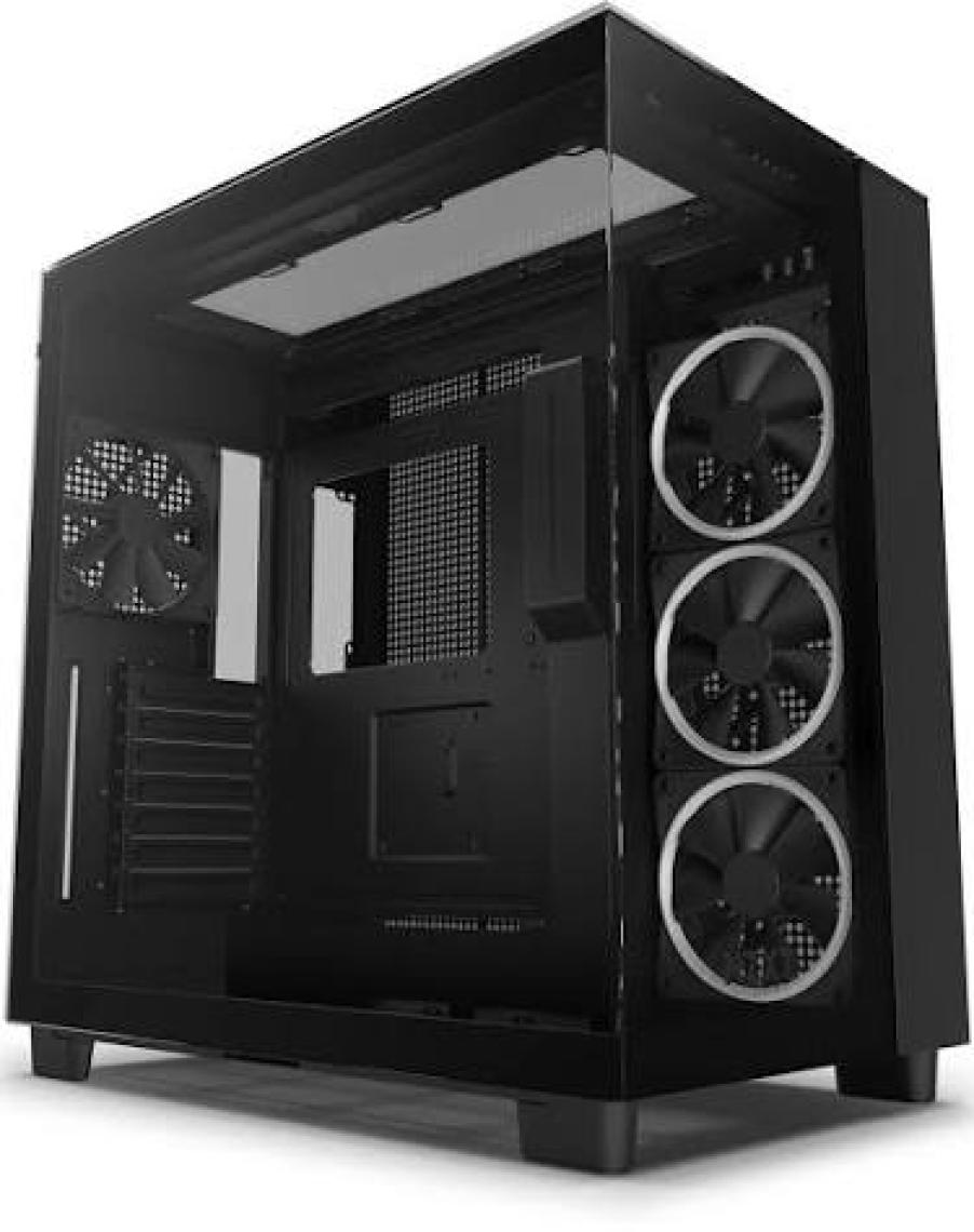 Nzxt H Series H9 Elite Edition CM-H91EB-01 Temperli Cam Siyah Mid Tower Gaming (Oyuncu) Kasa