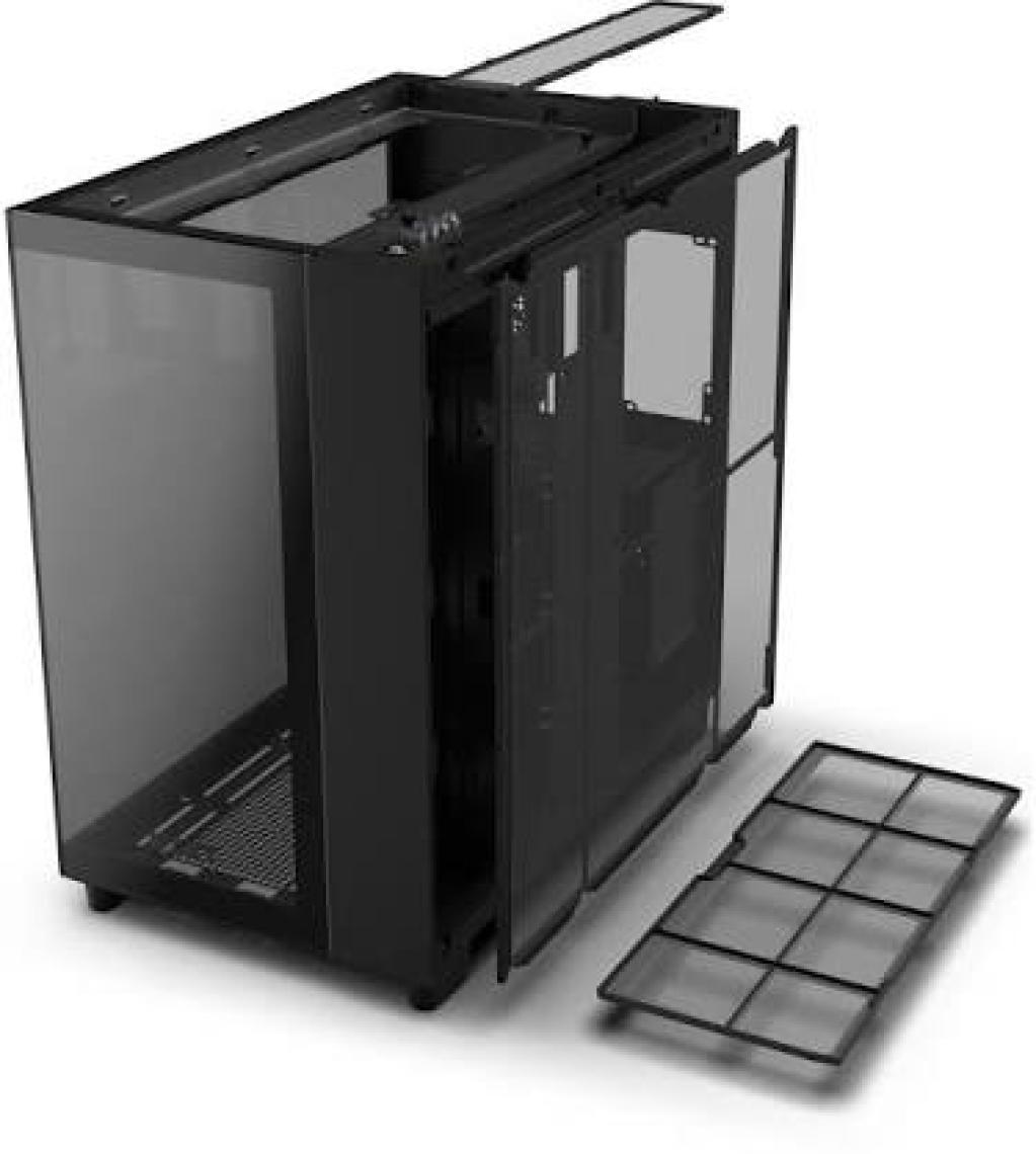 Nzxt H Series H9 Elite Edition CM-H91EB-01 Temperli Cam Siyah Mid Tower Gaming (Oyuncu) Kasa