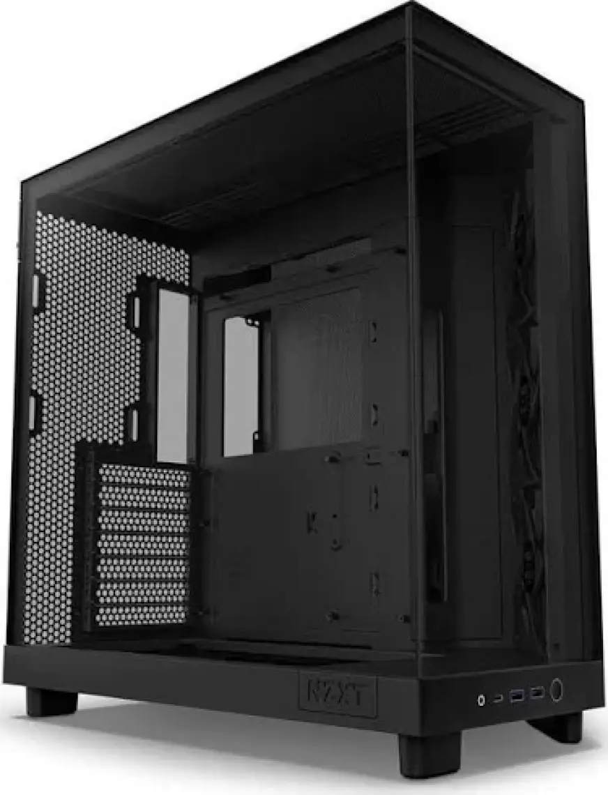 Nzxt H Series H6 Flow 3X120MM (Atx, Micro-Atx, Mini-Itx) CC-H61FB-01 Siyah Atx Oyuncu Kasası