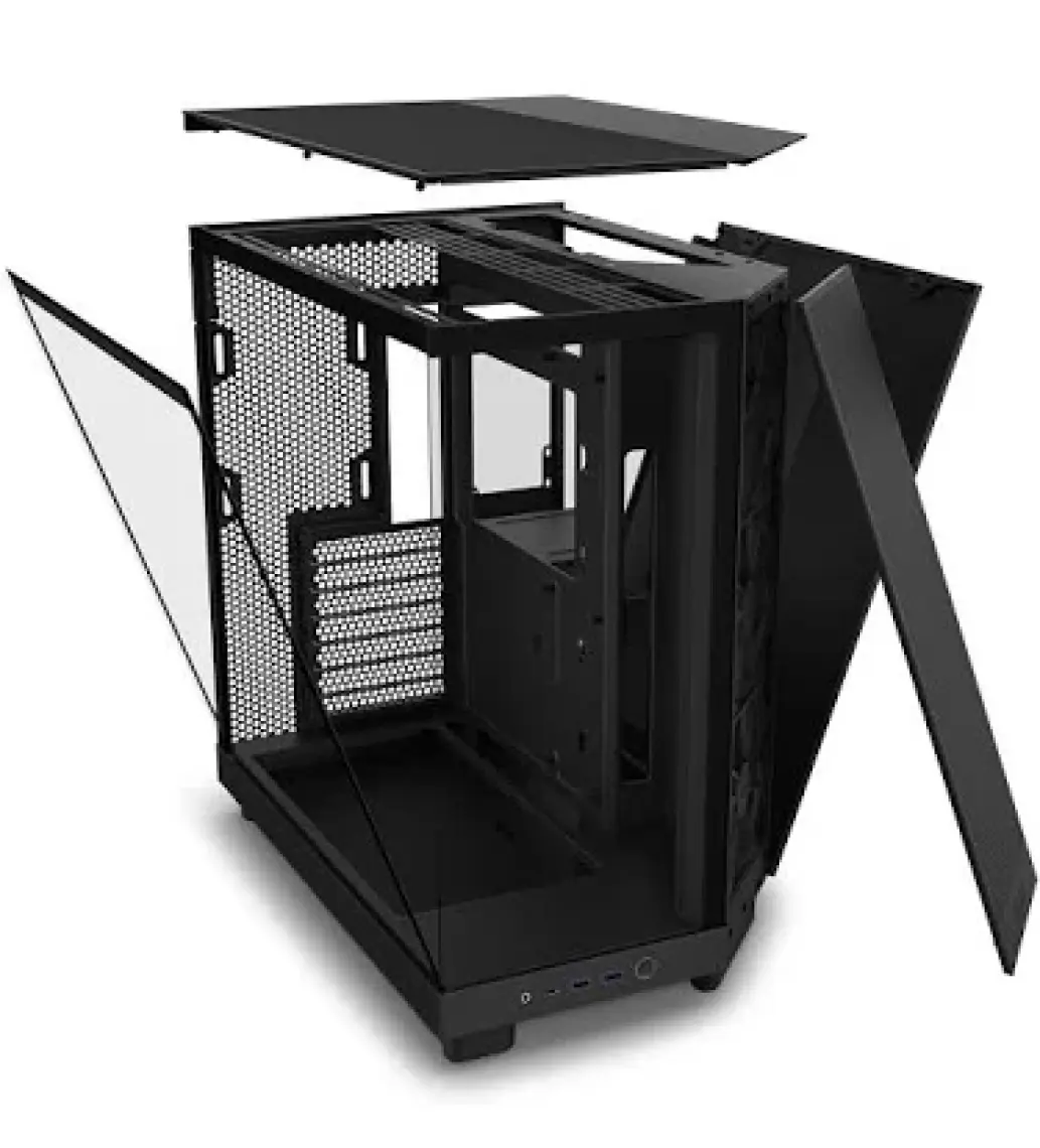 Nzxt H Series H6 Flow 3X120MM (Atx, Micro-Atx, Mini-Itx) CC-H61FB-01 Siyah Atx Oyuncu Kasası
