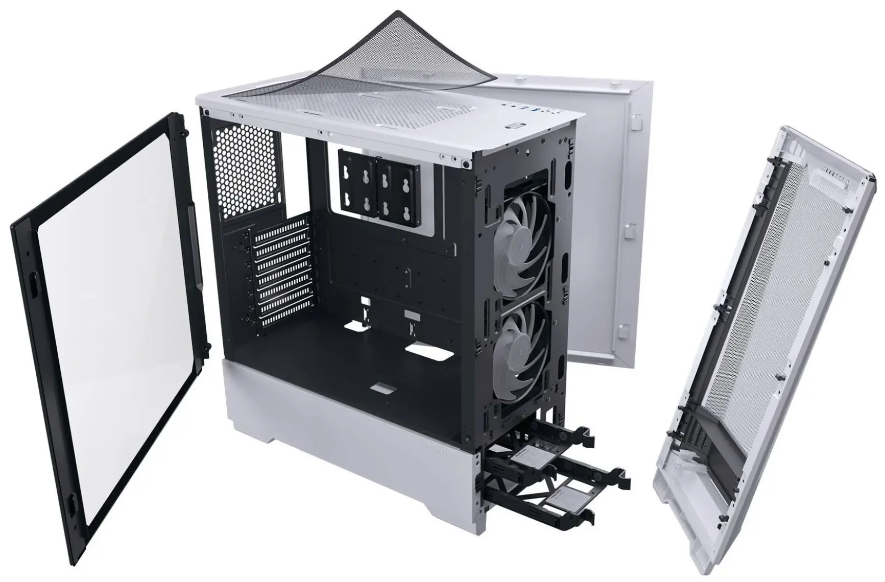 Phanteks Eclipse P360 Air Mid Tower Bilgisayar Kasası, Temperli Cam, DRGB - Buzul Beyazı