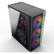 Revenge Triple Deluxe 3 Rainbow Fanlı Cam Panel Gaming Oyuncu Bilgisayar Kasası