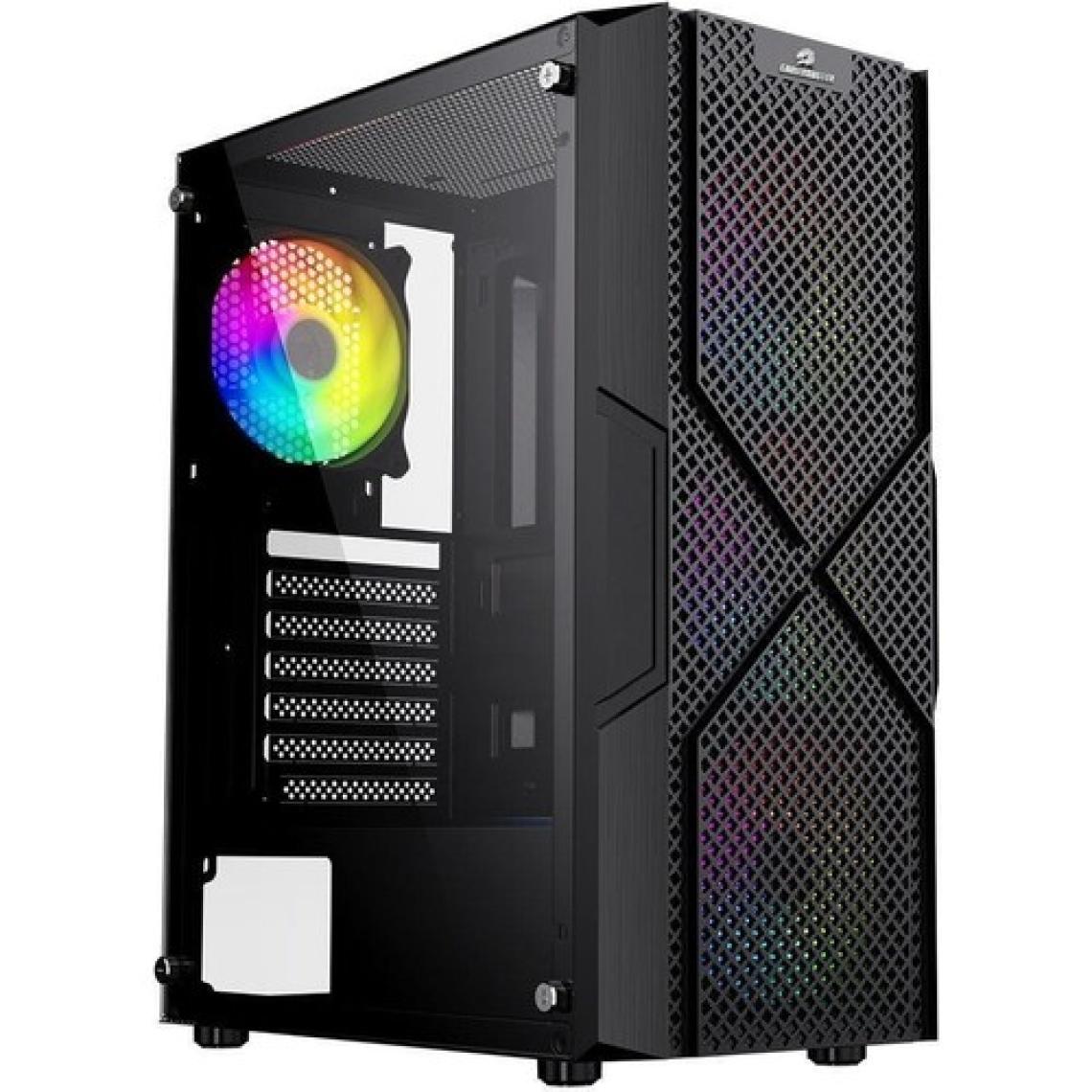 GameBooster GB-PW908B USB 3.0, ATX Mesh Panel, Dahili 4 RGB Fanlı (3 Ön 1 Arka) , Siyah Oyuncu Kasası (PSU yok)