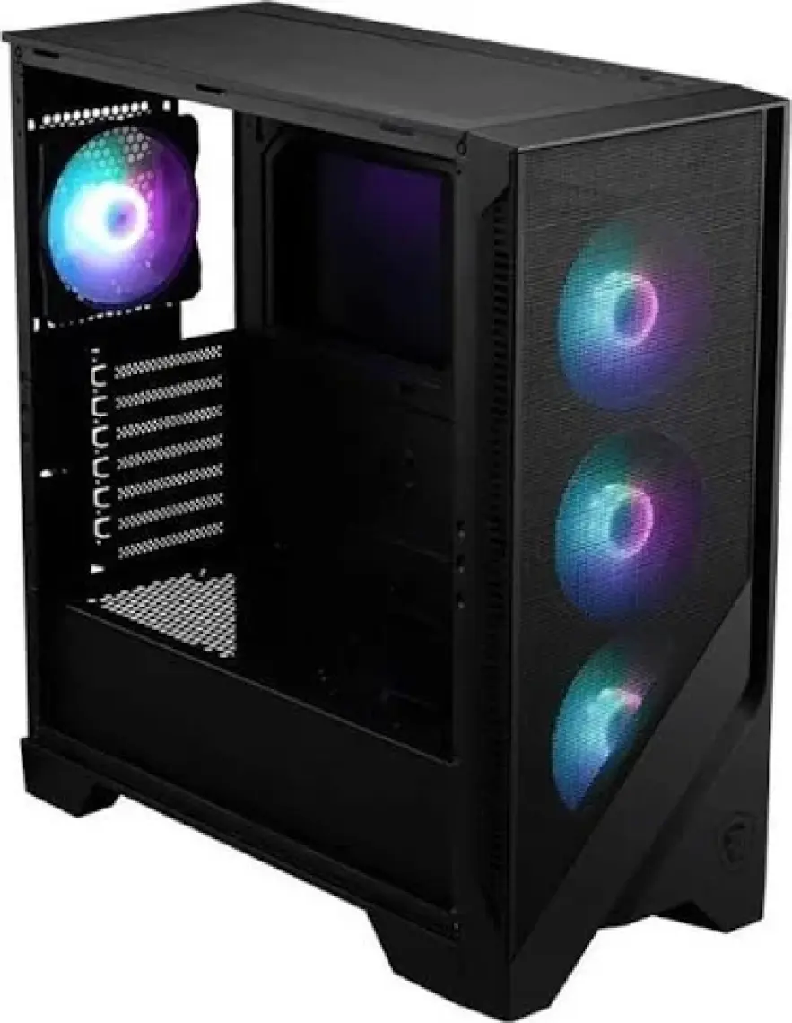 MSI MAG FORGE 320R AIRFLOW Temperli Cam 4x120mm ARGB Fan ATX Gaming Bilgisayar Kasası