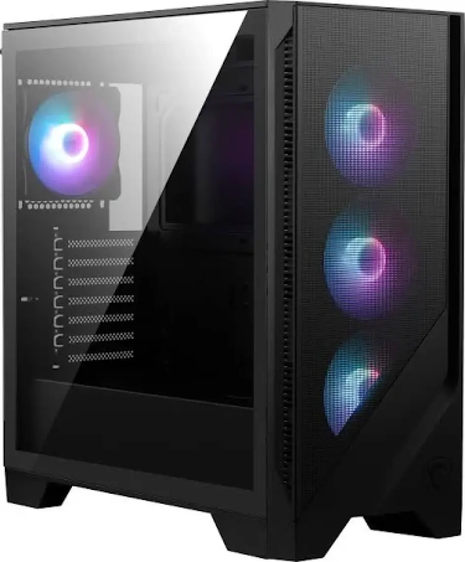 MSI MAG FORGE 320R AIRFLOW Temperli Cam 4x120mm ARGB Fan ATX Gaming Bilgisayar Kasası