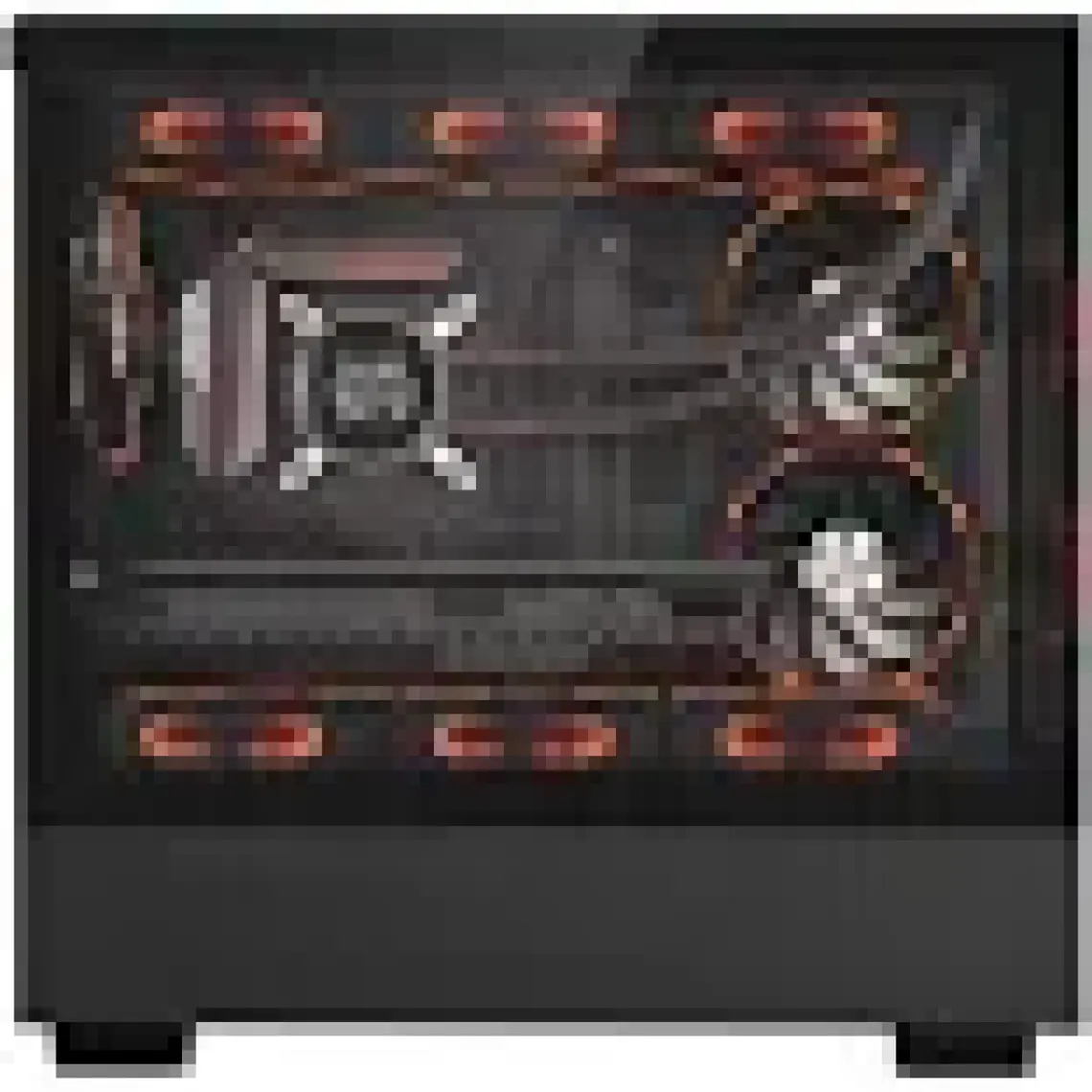 Dragos Basalt Pro 6x Argb Fan USB 3.0 600W 80+ Plus Matx Panoramik Temperli Cam Gaming Kasa Siyah