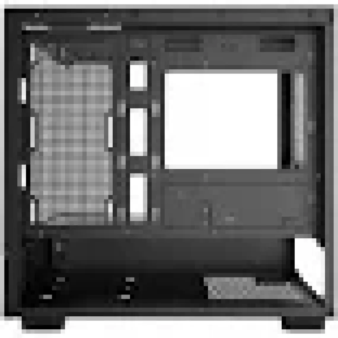 Dragos Basalt Pro 6x Argb Fan USB 3.0 600W 80+ Plus Matx Panoramik Temperli Cam Gaming Kasa Siyah