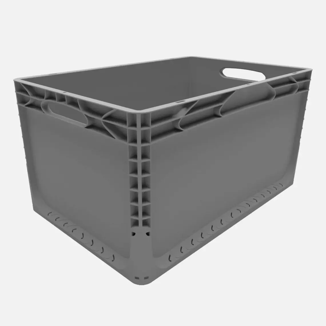 Alpin Euronorm Kapalı Taşıma Kasası 66 Lt Gri