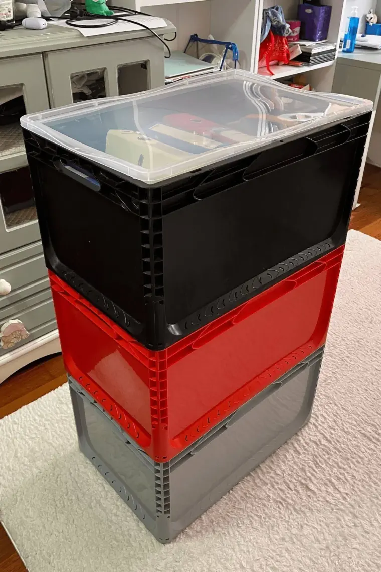 Alpin Euronorm Kapalı Taşıma Kasası 66 Lt Gri