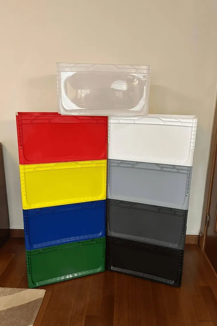 Alpin Euronorm Kapalı Taşıma Kasası 66 Lt Gri